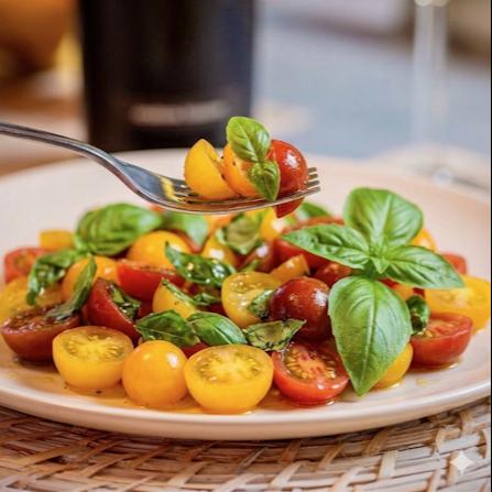 Insalata di pomodorini gialli e rossi